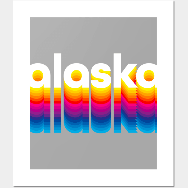 Alaskan Pride Northern Attitude product, Alaskan grown design print Wall Art by Vector Deluxe